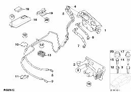 Blok zaworowy i elem. dod./Dynamic Drive diagram for BMW 7 Series E65 745i
