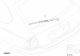 Σετ εξ.μεταγ.τοποθ.υαλοκαθαρ.πίσ.παρμπρ. diagram for BMW 3 Series E46 316ti