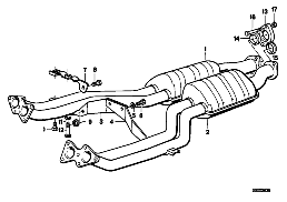 EXHAUST PIPE FRONT SILENCER