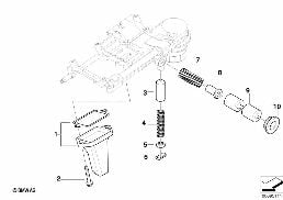 Dopływ oleju-pompa olejowa, elem. poj. diagram for BMW 7 Series E65 745i
