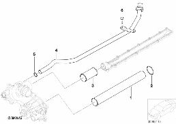 Rurociąg układu chłodniczego diagram for BMW 7 Series E66 760Li