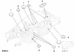 Pokrywka zamykająca/Korek zamykający diagram for BMW 7 Series E65 745i