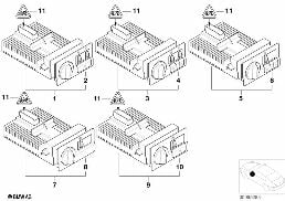 SWITCH UNIT, LIGHT diagram for BMW 3 Series E46 318i