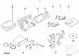 NAVIGATION SYSTEM WITH ROUTE MAP (SZ) diagram for BMW 3 Series E46 318i