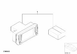Sada na přest. širokoúhlá pal. obrazovka diagram for BMW X5 E53 4.6is