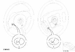 Kit 2eme monte syst. cde voc. allemand diagram for BMW 5 Series E39 525td