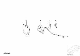 RETROFIT,LUGG. COMPARTM. EMRGNCY RELEASE diagram for BMW Z3 E36 M