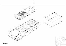 RETROFIT KIT CAR PHONE CORDLESS diagram for BMW 3 Series E46 318i