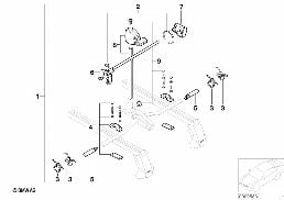 Podnośnik do rowerów diagram for BMW MINI R50 Cooper