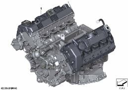 Zespół napędowy silnika diagram for BMW 7 Series E65 745i