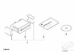 Mise à jour  système de navigation (SZ) diagram for BMW 5 Series E39 525td