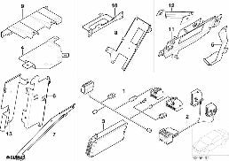 SINGLE PARTS F NOKIA3110 LUGGAGE COMP. diagram for BMW 3 Series E46 318i