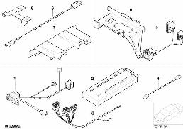 Pieces de coffre a bagages - Nokia 3110 diagram for BMW 5 Series E39 525td