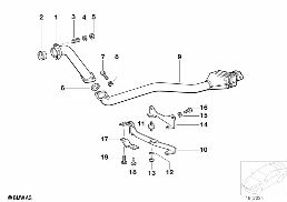 Katalysator Diesel diagram for BMW 3 Series E36 325tds