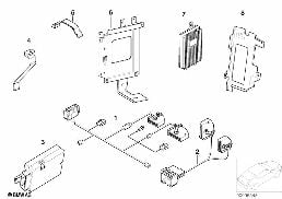 SINGLE PARTS F V-SERIES LUGGAGE COMPART. diagram for BMW 7 Series E38 740i