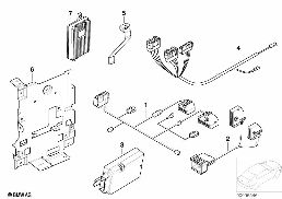 SINGLE PARTS F V-SERIES LUGGAGE COMPART. diagram for BMW X5 E53 3.0i