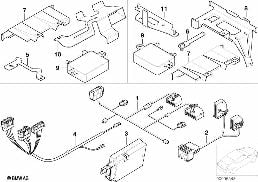 Pieces de coffre a bagages - serie v diagram for BMW 5 Series E39 525td