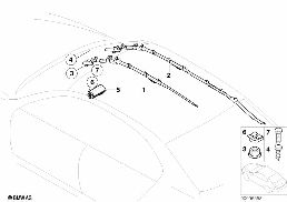 Poduszka powietrzna diagram for BMW 7 Series E65 745i