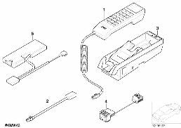 Pieces de console centrale - classic diagram for BMW 5 Series E39 525td