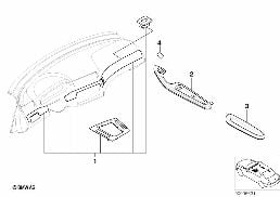 RETROFIT, INT.MOULDINGS, MATT CHROME diagram for BMW 3 Series E46 323Ci