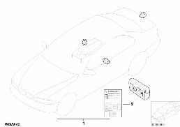 Komplet zamków diagram for BMW 7 Series E65 745i