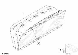 Zestaw wskazników diagram for BMW 7 Series E65 745i
