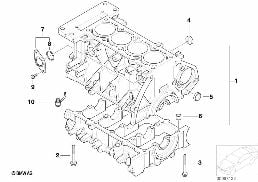 Blok silnika diagram for BMW MINI R50 Cooper