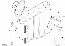 Elem. poj.skrz. Subwoofer HiFi/Top-HiFi diagram for BMW 5 Series E39 520d