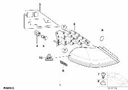Tylne św. poz. w bocznej ściance diagram for BMW 7 Series E65 745i