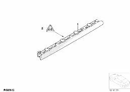 Trzecie światło stop diagram for BMW 7 Series E65 745i