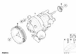 Pompa wspom. kierow./Dynamic Drive diagram for BMW 7 Series E65 745i