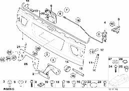 Heckklappe/Einzelteile diagram for BMW X5 E53 4.6is