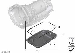 GA6HP26Z Miska olejowa diagram for BMW 7 Series E65 745i
