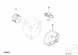 Elementy pojedyncze prądnicy 120A Valeo diagram for BMW MINI R50 Cooper