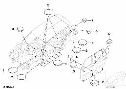 SEALING CAP/PLUG diagram for BMW X5 E53 4.4i