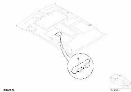 Μον.χειρισμ.συσ.θέρμαν./κλιματ.πίσω χώρ. diagram for BMW 7 Series E66 740Li