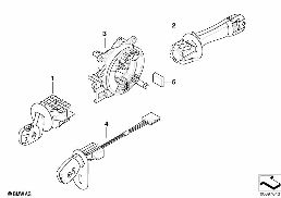 Interrupteur de la colonne de direction diagram for BMW 5 Series E39 525td