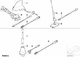 SINGLE PARTS F CLASSIC TELEPHONE ANTENNA diagram for BMW 3 Series E46 318i