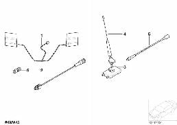 SINGLE PARTS F APOLLO TELEPHONE ANTENNA diagram for BMW 3 Series E46 318i