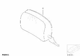 F Indv.ヘッドレスト レザー diagram for BMW 3 Series E46 330Cd