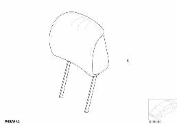 INDIV. HEADREST, SPORTS SEAT, LEATHER diagram for BMW 3 Series E46 318i