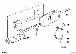 EXHAUST SYSTEM, REAR