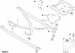 Různé díly karosérie diagram for BMW 3 Series E36 320i