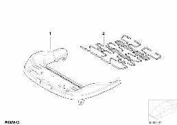 FRONT SEAT FRAME MECH./EL./SINGL.PARTS diagram for BMW Z4 E85 2.0i