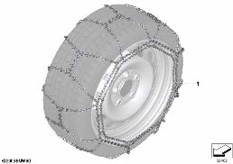 SNOW CHAINS - BMW DISC diagram for BMW 3 Series E46 318i