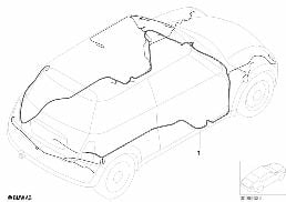 Główna wiązka przewodów diagram for BMW MINI R50 Cooper