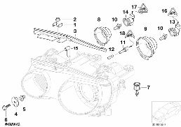 SINGLE COMPONENTS FOR HEADLIGHT