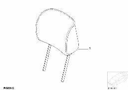 INDIV. HEADREST, SPORTS SEAT, ALCANTARA diagram for BMW 3 Series E46 318i
