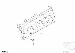 AIR CONDITIONING CONTROL diagram for BMW MINI R53 Cooper S