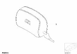 ที่ยกพนักพิงศีรษะด้านหน้าเฉพาะรุ่น, หนัง diagram for BMW 3 Series E46 M3